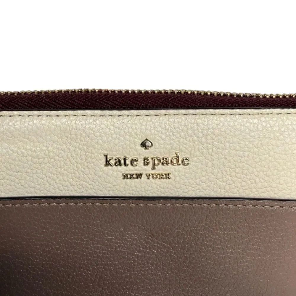 ▪️KATE SPADE Large Staci Color Block Zip Around Wallet